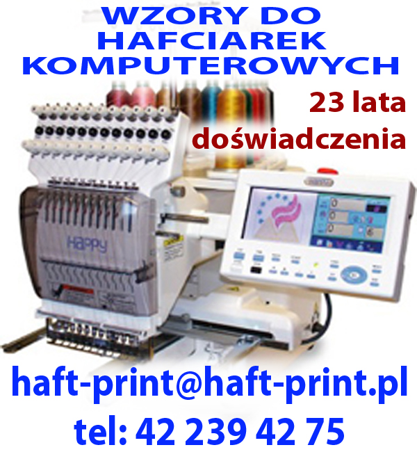 wzory haftu wzory do hafciarki wzory do hafciarek przemysłowych domowych tworzenie wykonywanie wzorów programów do haftu do hafciarek komputerowych do programy do haftu program do hafciarki wzory haftu komputerowego krzyżykowego Tajima Barudan Brother Hap